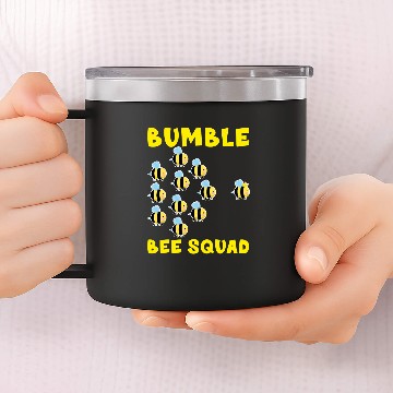 Discover Bee Beekeeping Funny Bumble Bee Squad Friends Team Beekeeper 14oz Stainless Steel Tumblers