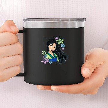 Discover Disney Princess Mulan Flowers 14oz Stainless Steel Tumblers