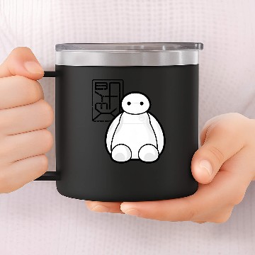 Discover Disney Big Hero 6 Baymax Sitting Pocket Logo 14oz Stainless Steel Tumblers