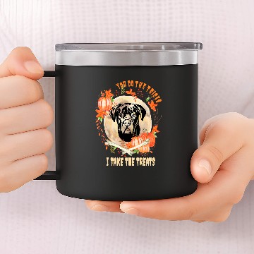 Discover Cane Corso Dog Owner Halloween Pumpkin Humor Funny586 14oz Stainless Steel Tumblers