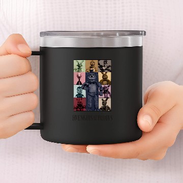 Discover Five Nights At Freddys Eras Tour Essential 3D 14oz Stainless Steel Tumblers