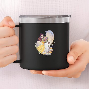 Discover Disney 100 Platinum Princess Collection Belle D1 Baseball Tees 14oz Stainless Steel Tumblers