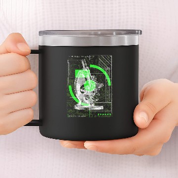 Discover Biology Biologist Microscope Microbiologists 14oz Stainless Steel Tumblers