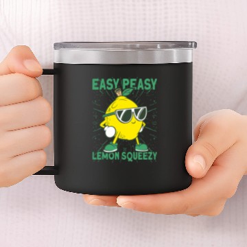 Discover Easy Peasy Lemon Squeezy Lemonade Stand Crew 1 14oz Stainless Steel Tumblers