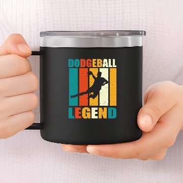 Discover Dodgeball Legend Apparel dodges Ball Player 14oz Stainless Steel Tumblers