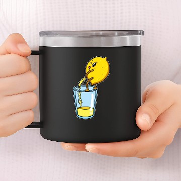 Discover Funny Humor Citrus Lemon Lemonade Making 14oz Stainless Steel Tumblers