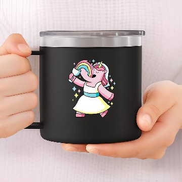 Discover Unicorns Alcohol Drinking Unicorns for Wedding for Bride 14oz Stainless Steel Tumblers