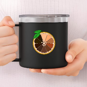 Discover Melanin Lemon Black History Month Cool BLM Fruit Lime 14oz Stainless Steel Tumblers