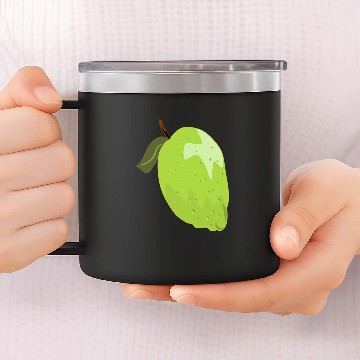 Discover Lime Funny Citrus Summer Fruit Citrus Lime 14oz Stainless Steel Tumblers