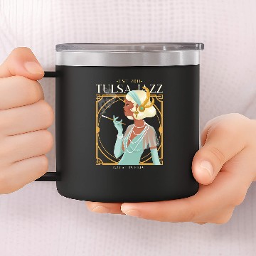Discover Tulsa Jazz Est 2011 14oz Stainless Steel Tumblers