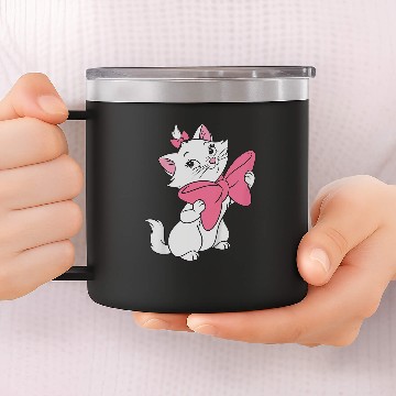Discover Disneyss The Aristocats Smiling Cute Marie Big Chest Portrait 14oz Stainless Steel Tumblers