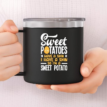 Discover Potato Funny Sweet Potato Vegetable Lover 14oz Stainless Steel Tumblers