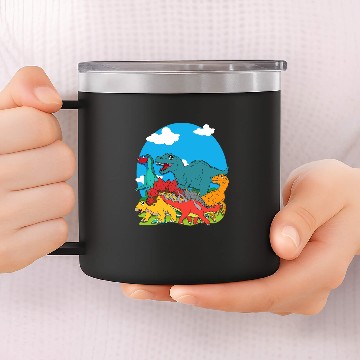 Discover Dinosaur Dino Paradise For Dinosaur Lovers Dinosaur 14oz Stainless Steel Tumblers