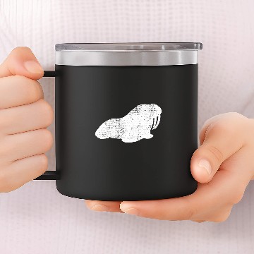 Discover Walrus Marine Biology 14oz Stainless Steel Tumblers