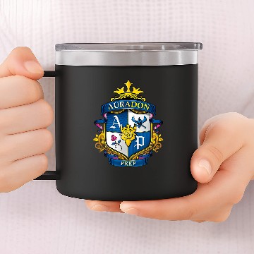 Discover Disney Descendants Auradon Prep Crest Baseball Tees 14oz Stainless Steel Tumblers
