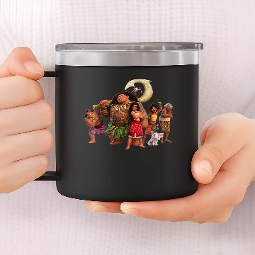Discover Disneyss Moana 2 Moanas Ocean Adventure Crew Group Together Baseball Tees 14oz Stainless Steel Tumblers