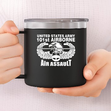 Discover 101st Army Airborne Air Assault eagle 14oz Stainless Steel Tumblers