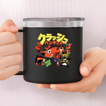 Discover クラッシュバンディクー - Crash Bandicoot - 14oz Stainless Steel Tumblers