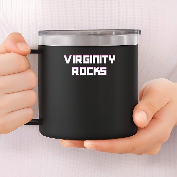 Discover Virginity Rocks Modern 14oz Stainless Steel Tumblers
