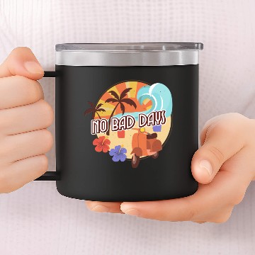 Discover No Bad Days 14oz Stainless Steel Tumblers