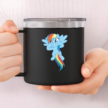 Discover rainbow dash 14oz Stainless Steel Tumblers