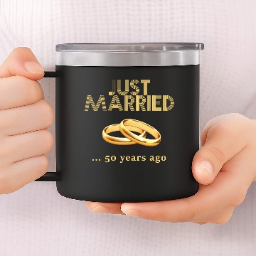 Discover 50th Wedding Anniversary Baseball Jerseys Just Married 50 Years Ago Baseball Jerseys 14oz Stainless Steel Tumblers