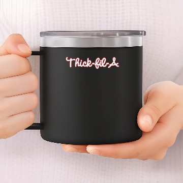 Discover Thick Fil A, Stroke Color 14oz Stainless Steel Tumblers