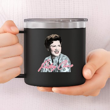 Discover Patsy Cline / Retro Styled Fanart Design - Patsy Cline - 14oz Stainless Steel Tumblers