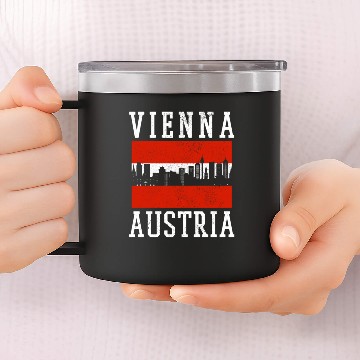 Discover Vienna Austria 14oz Stainless Steel Tumblers