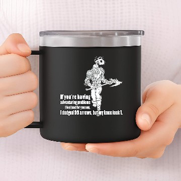 Discover 99 Problems - Skyrim - HD Design 14oz Stainless Steel Tumblers