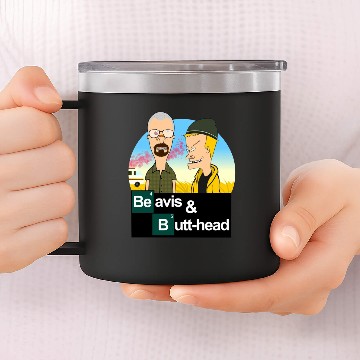 Discover Breaking Beavis - Beavis And Butthead - 14oz Stainless Steel Tumblers