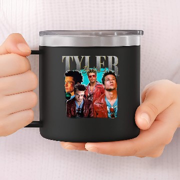 Discover TYLER DURDEN Baseball Tees | Tyler Durden Vintage Baseball Tees | Tyler Durden Retro Baseball Tees 14oz Stainless Steel Tumblers