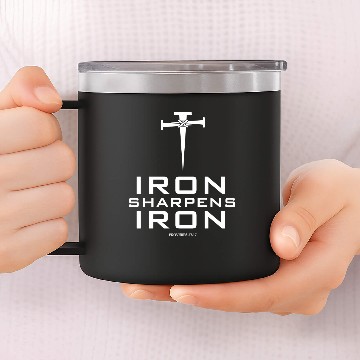 Discover IRON SHARPENS IRON - Iron Sharpens Iron - 14oz Stainless Steel Tumblers