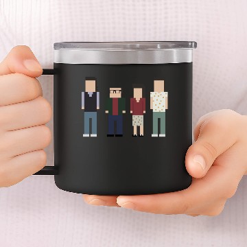 Discover 8-Bit Seinfeld - Seinfeld - 14oz Stainless Steel Tumblers