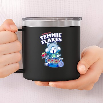 Discover Temmie Flakes! - Undertale - 14oz Stainless Steel Tumblers