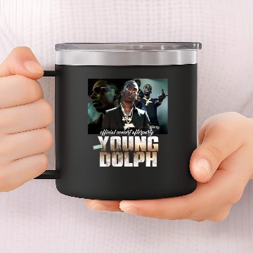 Discover RIP Young Dolph 14oz Stainless Steel Tumblers