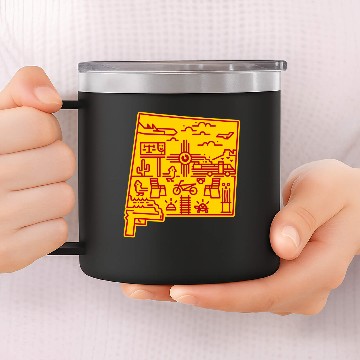 Discover Albuquerque Sunset - Breaking Bad - 14oz Stainless Steel Tumblers
