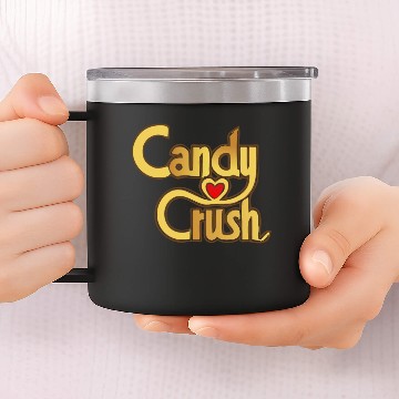 Discover candy crush 14oz Stainless Steel Tumblers