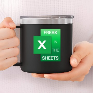 Discover Freak In The Sheets Funny Excel Spreadsheet 14oz Stainless Steel Tumblers