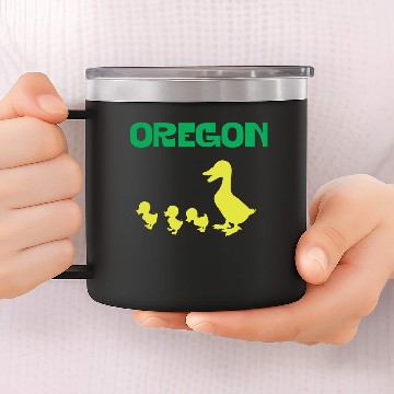 Discover Oregon duck Pullover 14oz Stainless Steel Tumblers