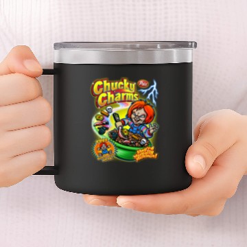 Discover Chucky Charms V2 - Chucky - 14oz Stainless Steel Tumblers