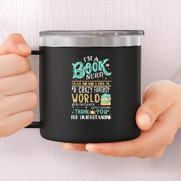 Discover I'm a Book Nerd 14oz Stainless Steel Tumblers