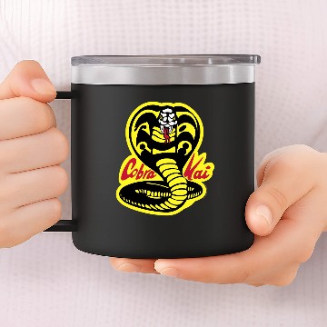 Discover Cobra Kai 3 Original Logo Pullover 14oz Stainless Steel Tumblers
