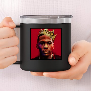 Discover Michael Jordan Crown 14oz Stainless Steel Tumblers