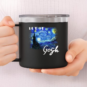 Discover Let It Gogh Starry Night 14oz Stainless Steel Tumblers