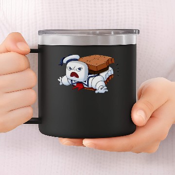 Discover Ghostly S'more - Ghostbusters - 14oz Stainless Steel Tumblers