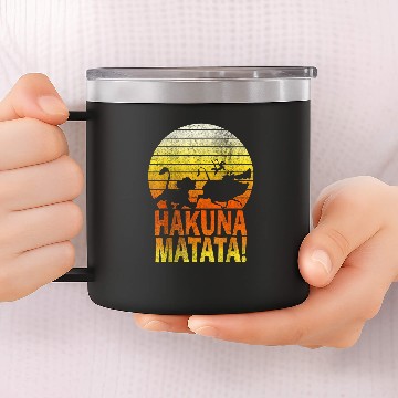 Discover Disneyss Lion King Simba Hakuna Matata Sunset C1 Baseball Tees 14oz Stainless Steel Tumblers