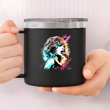 Discover Swift Symphony: A Visual Ode To Eras Tour 14oz Stainless Steel Tumblers