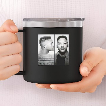 Discover Will Smith Mugshot Short Sleeve 14oz Stainless Steel Tumblers, Celebrity 14oz Stainless Steel Tumblers, Funny 14oz Stainless Steel Tumblers