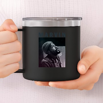 Discover Marvin Gaye 14oz Stainless Steel Tumblers